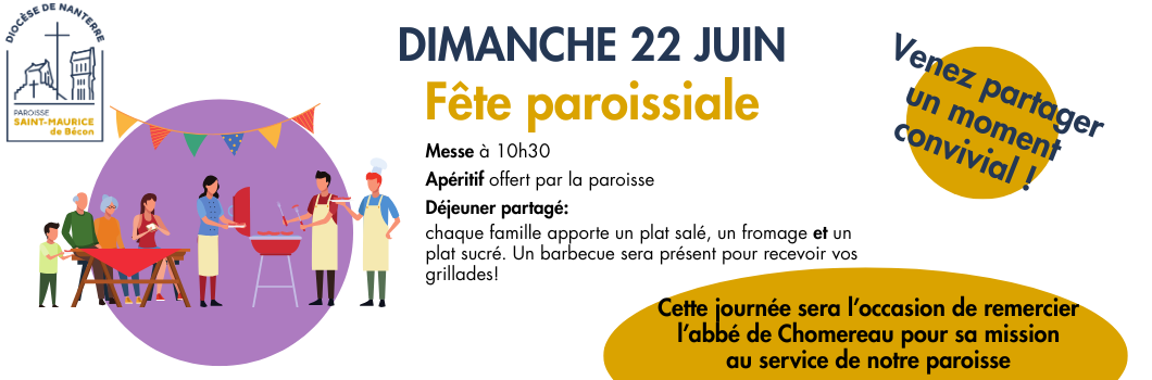 Fête paroissiale – 22 juin
