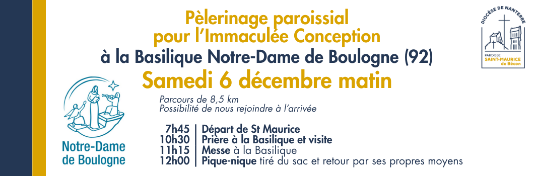 Pèlerinage paroissial à Notre-Dame de Boulogne (92) – samedi 6 décembre