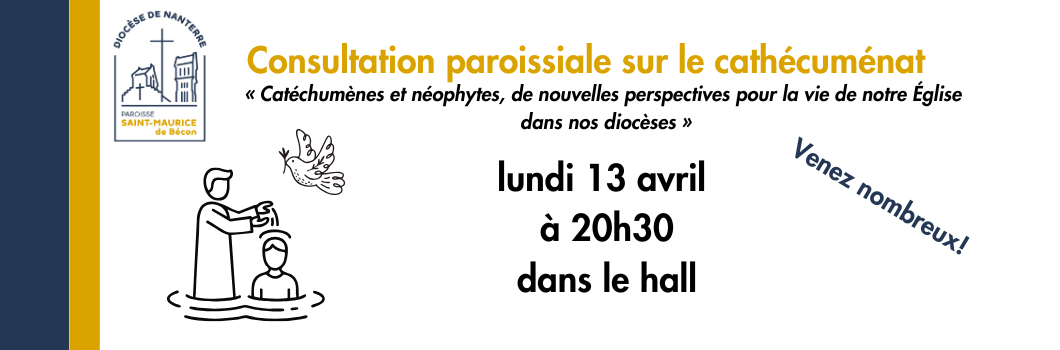 Consultation paroissiale sur le catéchuménat